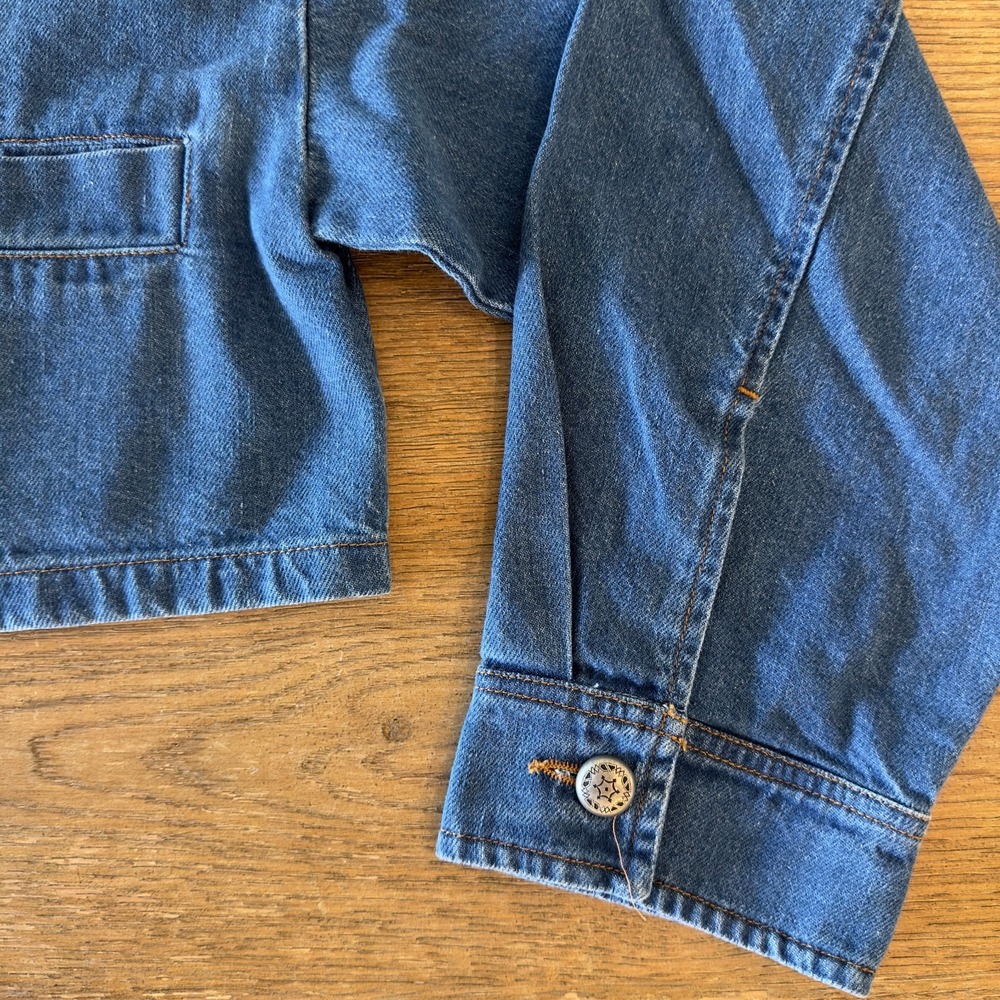Xirena Paley Cropped Denim Boxy Oversized Jacket-Blue Jay-Womens Sze S-NWOT $345 - Picture 7 of 16